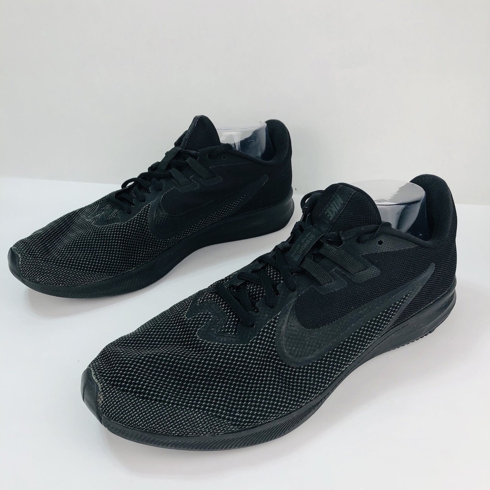 Nike Downshifter 9 Mens Size 11.5 Black Running Athletic Sneakers AQ7481-002